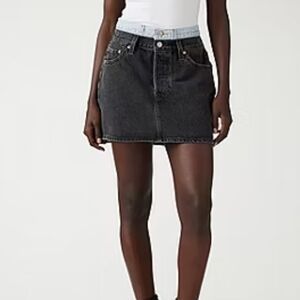 Levi's Cute Black 2 Tone Mini Denim Skirt